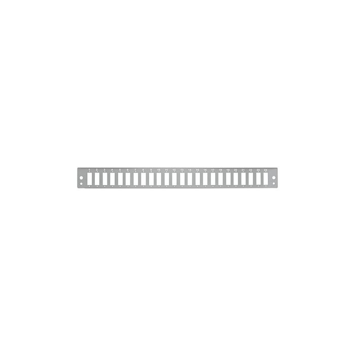 LogiLink Façade pour tiroir optique 19" 24 ports, gris clair