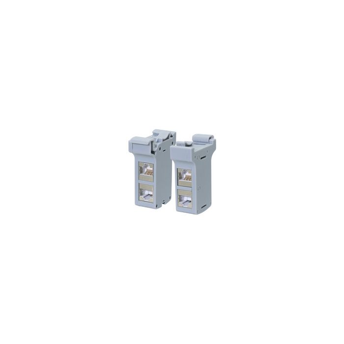 LogiLink Adaptateur pour rail DIN avec 2 coupleurs cat.6A