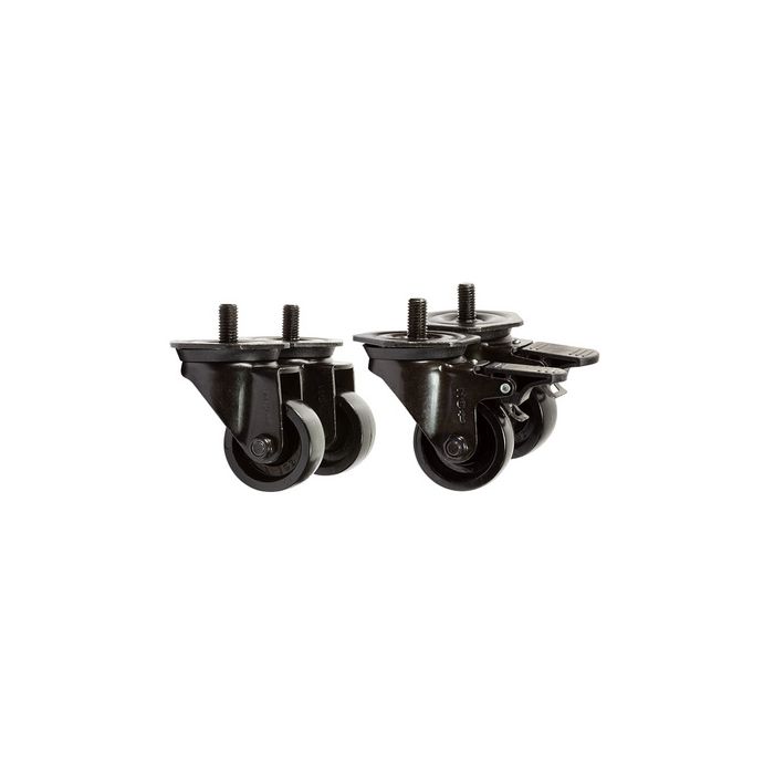 LogiLink Kit de roulettes pour baies 19", capacité de charge