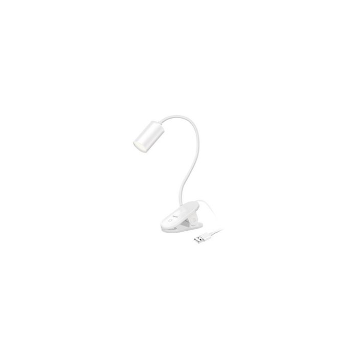 LogiLink Lampe de lecture à LED avec pince, blanc