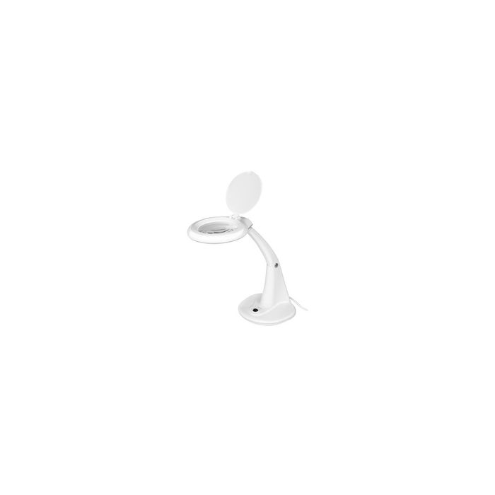 LogiLink Lampe loupe à LED, 2 lentilles, blanc
