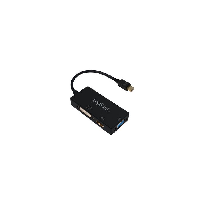 LogiLink Mini DisplayPort 4K vers adaptateur DVI/HDMI/VGA