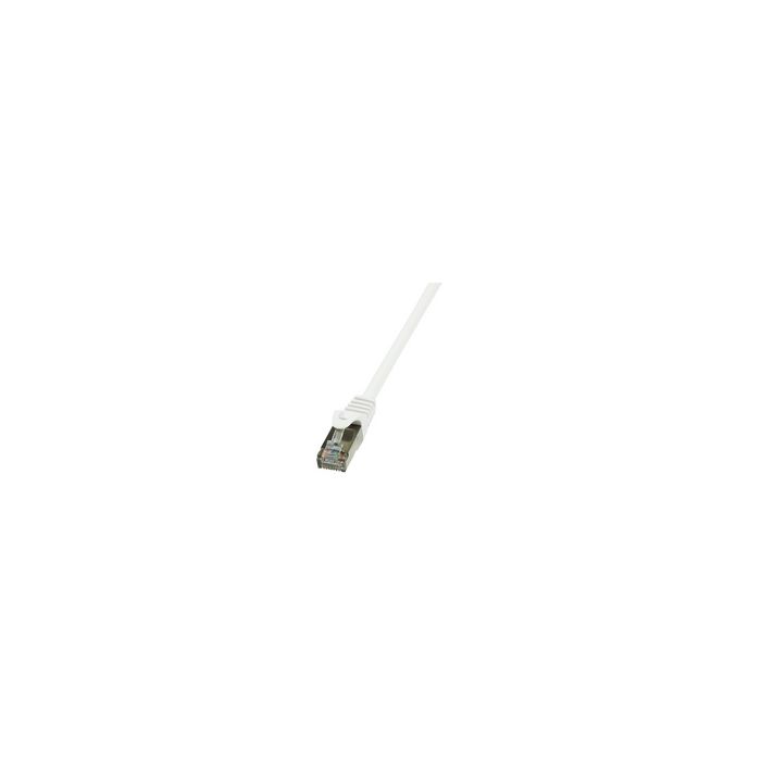 LogiLink Patchkabel, Kat. 6, F/UTP, 0,5 m, weiß