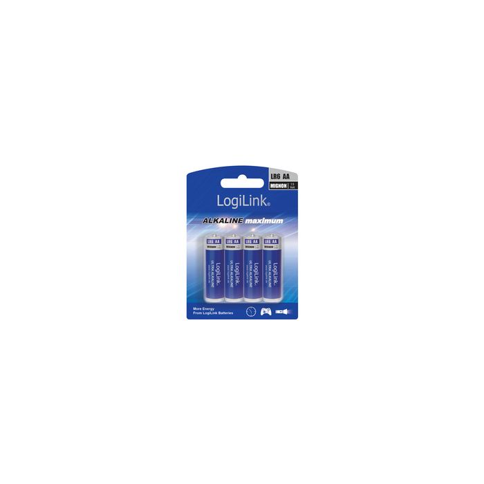 LogiLink Pile alcaline "Ultra Power", Mignon (AA/LR6)