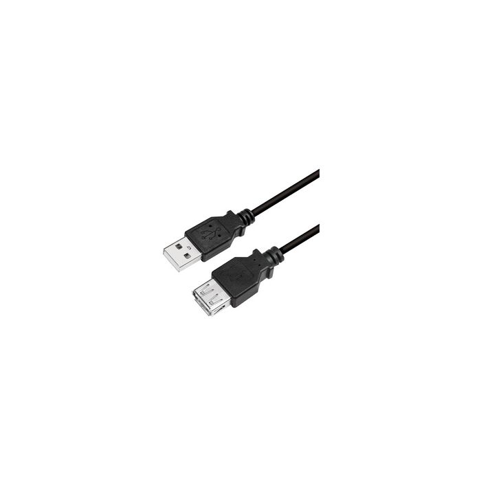 LogiLink Rallonge USB 2.0, 3,0 m, noir