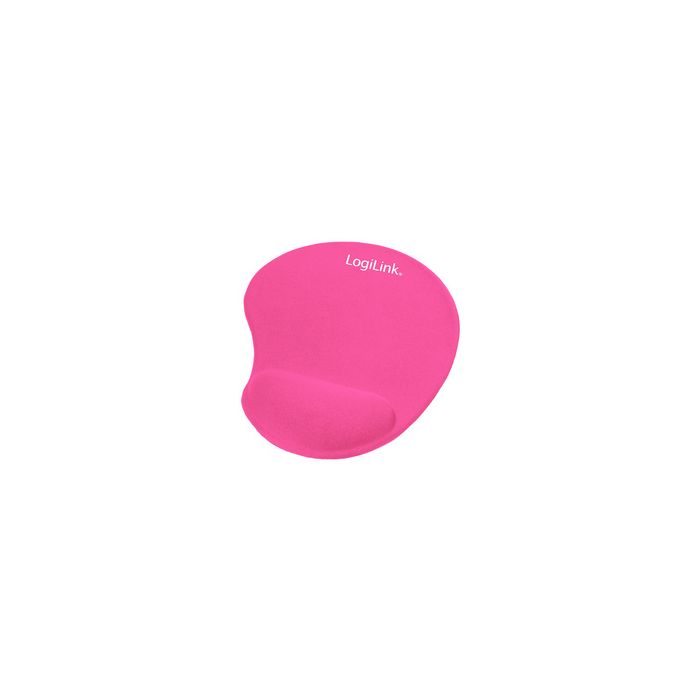 LogiLink Repose-poignet à gel avec tapis de souris, rose