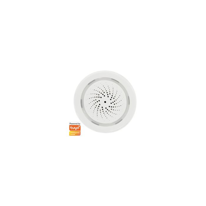 LogiLink Sirène d'alarme Smart Wi-Fi, 90 dB, blanc