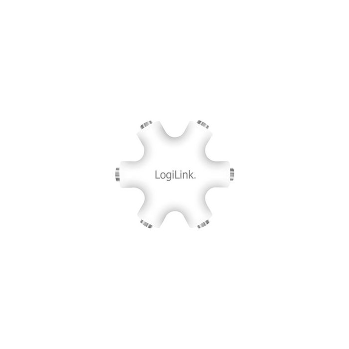 LogiLink Splitter audio LogiStar, blanc