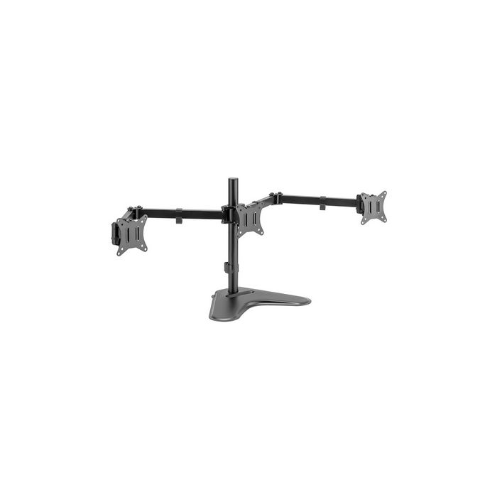 LogiLink Bras support pour 3 écrans, socle, noir
