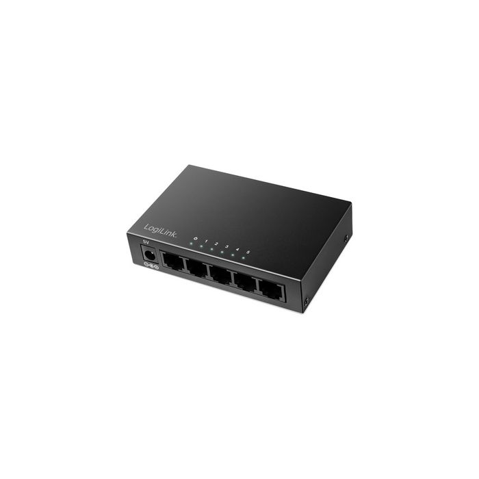 LogiLink Switch de bureau Gigabit Ethernet, 5 ports, noir