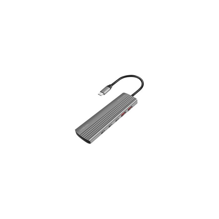 LogiLink USB 3.2 Ultra-Slim-Hub, 10-Port, 2x USB-A, 8x USB-C