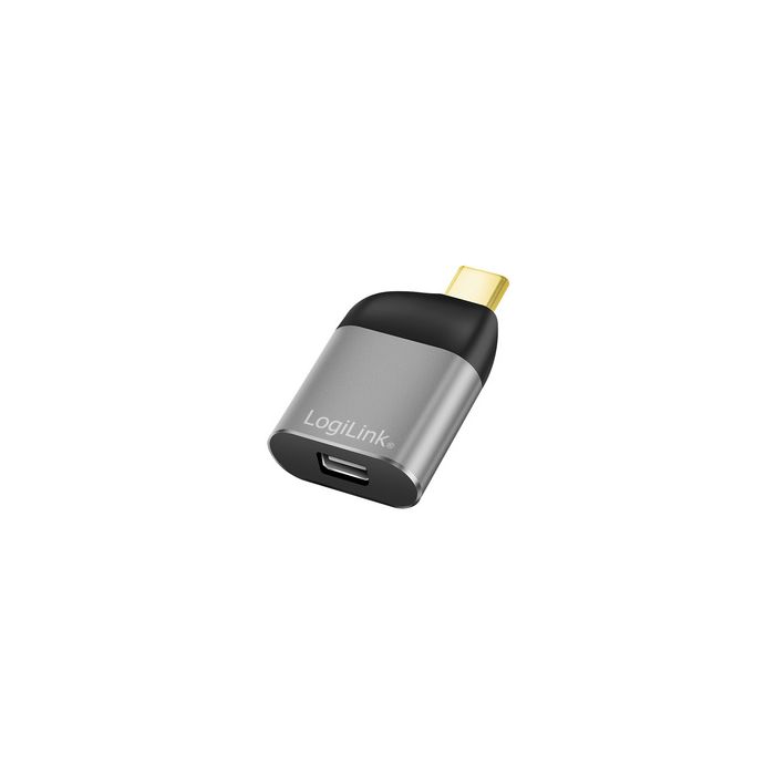 LogiLink USB-C - Mini DisplayPort Adapter, Aluminium-Gehäuse