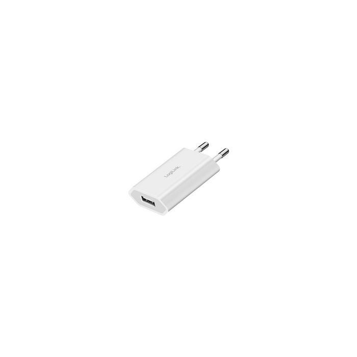 LogiLink USB-Steckdosenadapter, 1x USB-A, 5 Watt, weiß