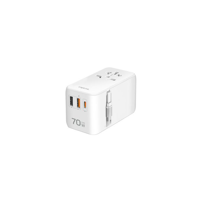 LogiLink Universal-Reiseadapter (EU/AUS/US/UK), 70 Watt
