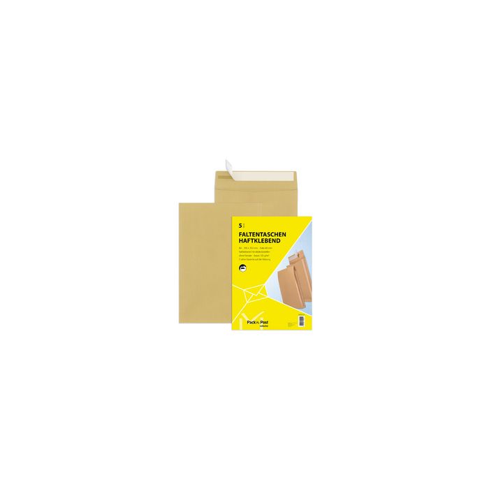 MAILmedia pochette à soufflets avec bande auto-adhésive, B4