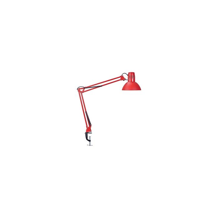 MAUL Lampe de bureau à LED MAULstudy, avec pince, rouge