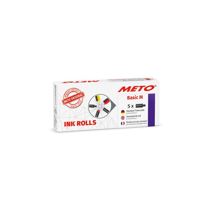METO Rouleau d'encre pour étiqueteuse Basic M, noir