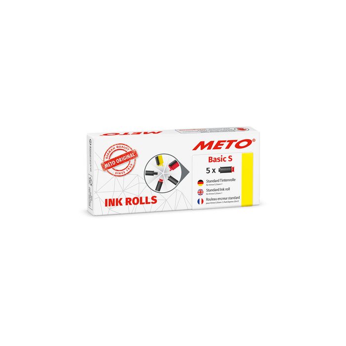 METO Rouleau d'encre pour étiqueteuse Basic S, noir