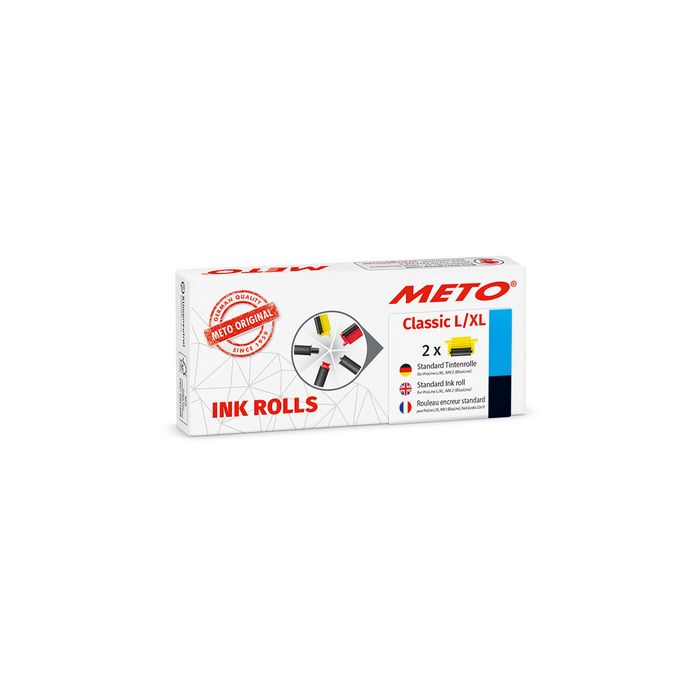 METO Rouleau d'encre pour étiqueteuse Classic L/XL, noir