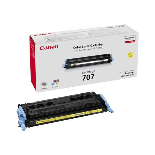 Cartouche Laser de Marque Canon EP-707Y Yellow (2000pages)