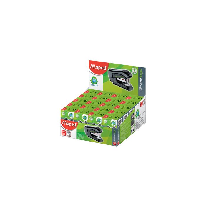 Maped Agrafeuse Mini Standard Greenlogic, présentoir de 20, x20