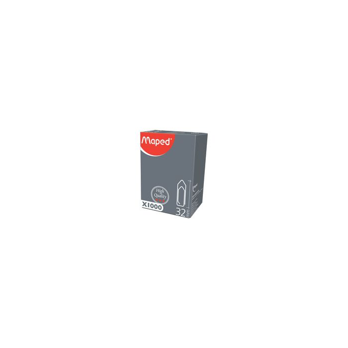 Maped Attache-lettres, galvanisées, 32 mm, grand paquet
