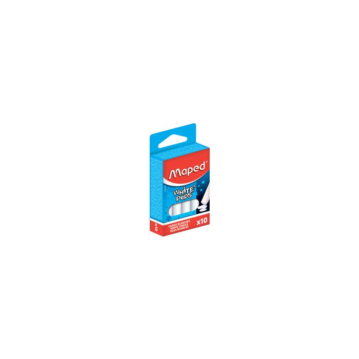Maped Craie pour tableau WHITE'PEPS, rond, blanc