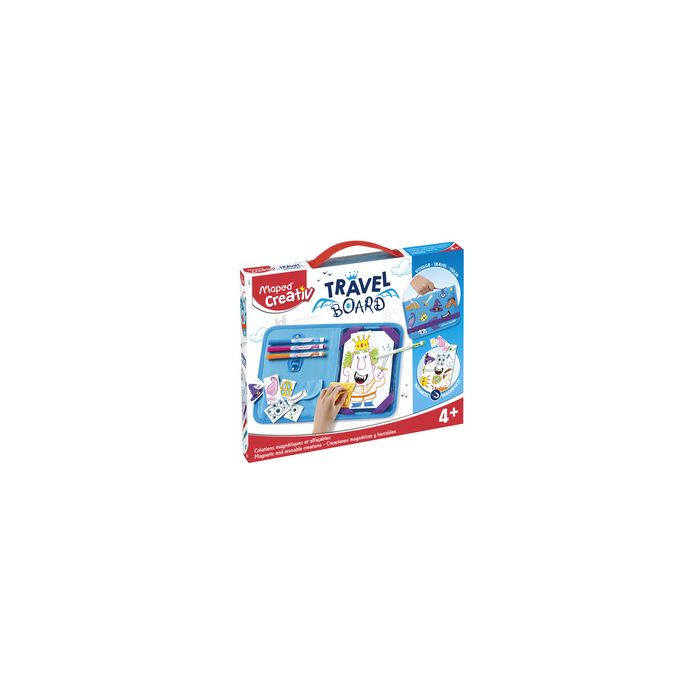 Maped Creativ Kit de dessin voyage TRAVEL BOARD, 21 pièces