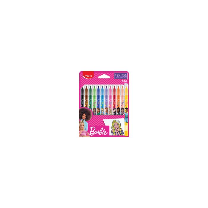 Maped Feutre Barbie, étui en carton de 12