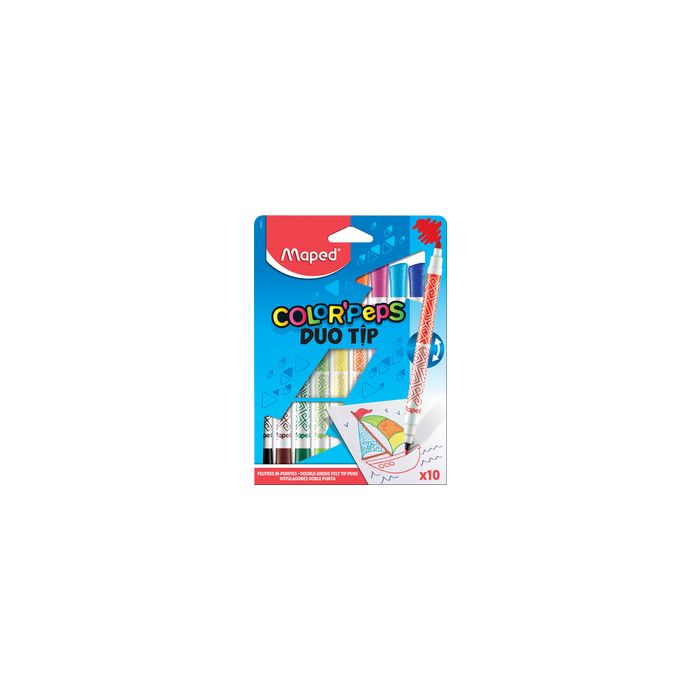Maped Feutre double pointe COLOR'PEPS DUOtip, étui carton 10