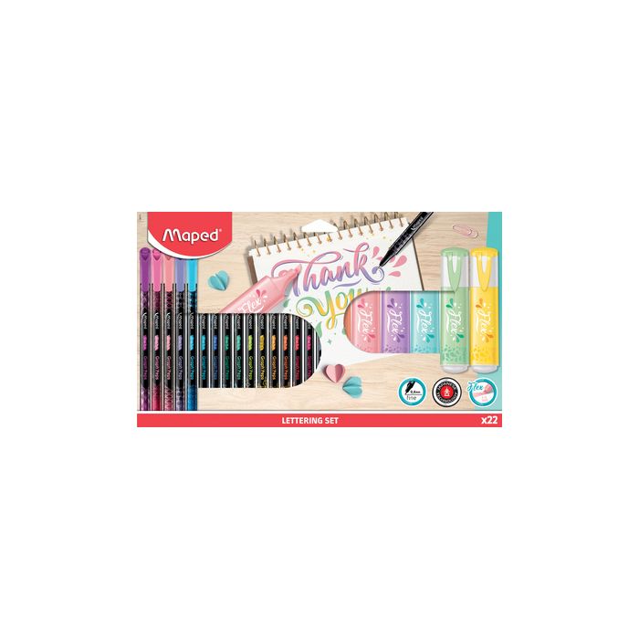 Maped Kit de calligraphie, 22 pièces