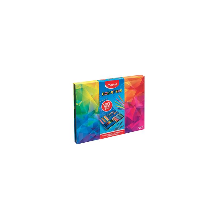 Maped Kit de dessin COLOR'PEPS, 150 pièces, boîte carton