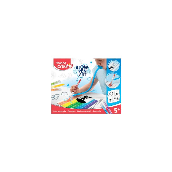 Maped Kit feutre aérographe BLOW PEN "Fil'Art", 22 pièces