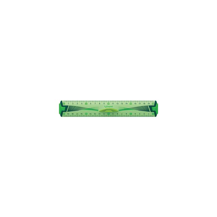 Maped Règle plate Flex,200 mm, en plastique, avec poignée