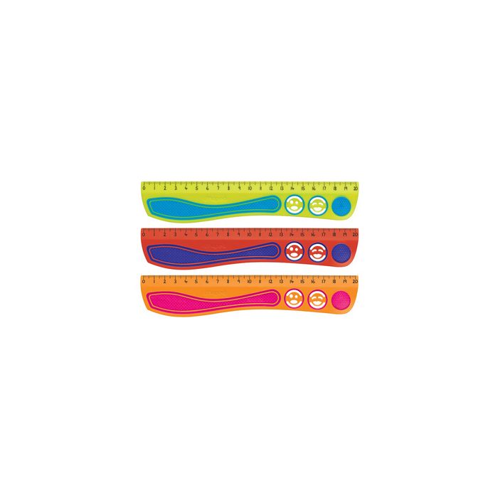 Maped Règle plate Kidy Grip, 200 mm, en plastique