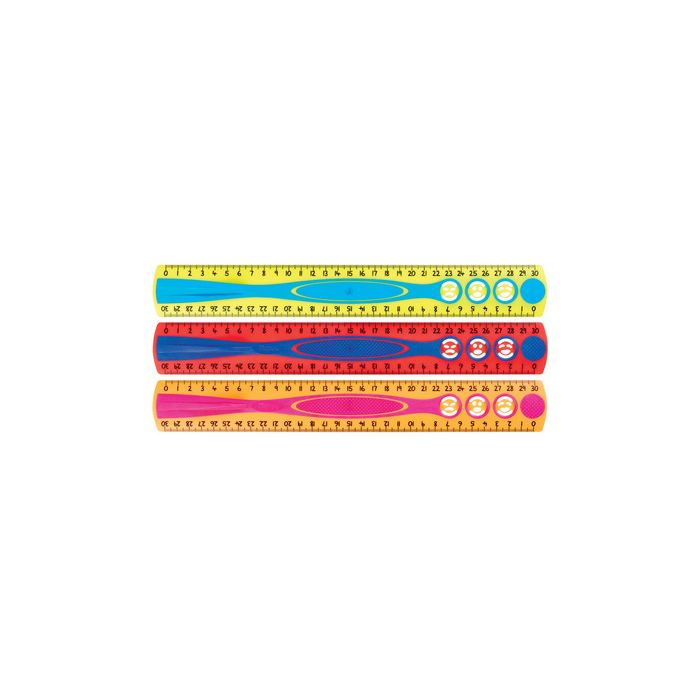 Maped Règle plate Kidy Grip, 300 mm, en plastique