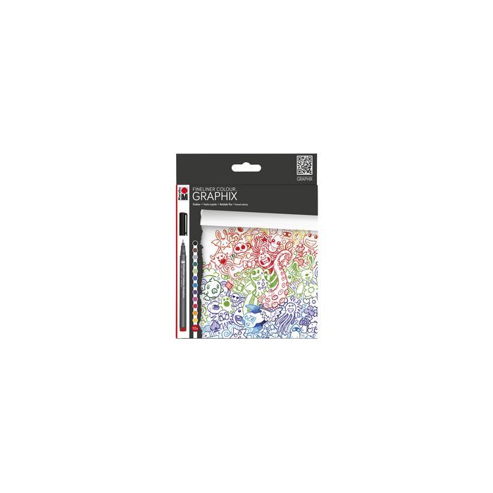 Marabu Feutre fin COLOUR GRAPHIX, "DOODLE SUPREME", par 12