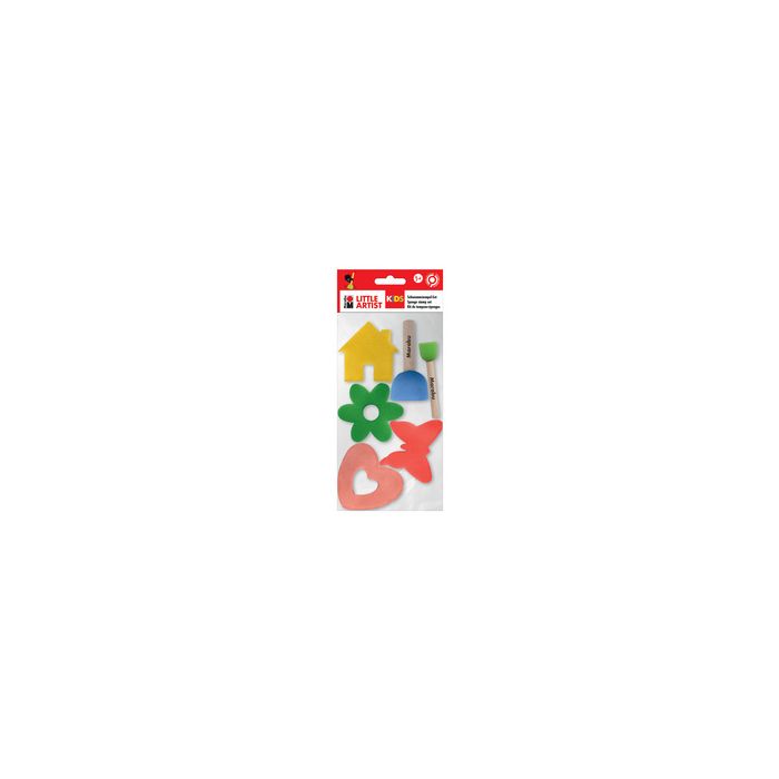 Marabu KiDS Set de tampons-éponges Little Artist, set de 6