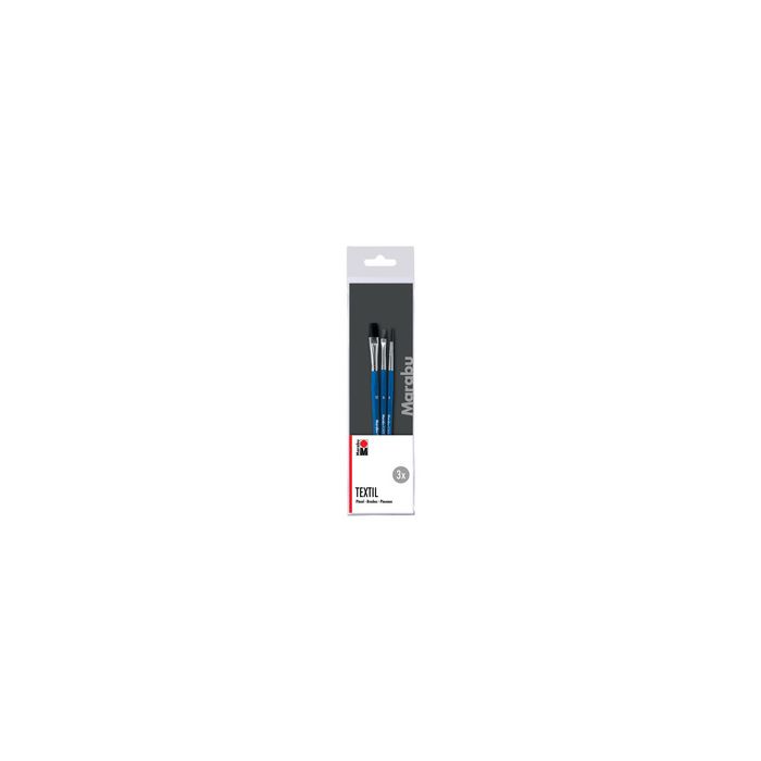 Marabu Set de pinceaux Textil, 3 pièces
