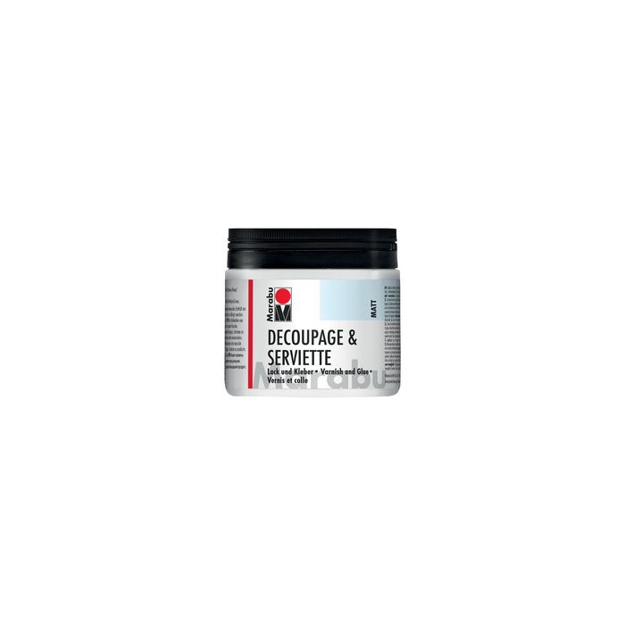 Marabu Vernis & colle pour serviettes, mat, 500 ml, en pot