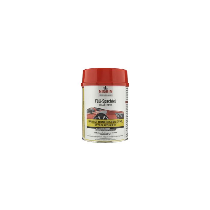 NIGRIN Performance Füll-Spachtel, 1 kg, hellgrau