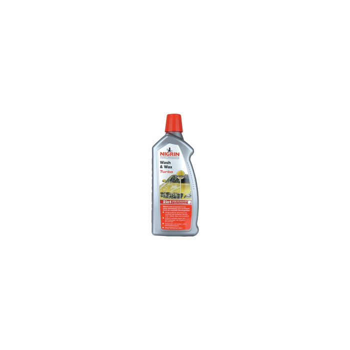 NIGRIN Performance Wash & Wax Turbo Auto-Shampoo, 1 Liter