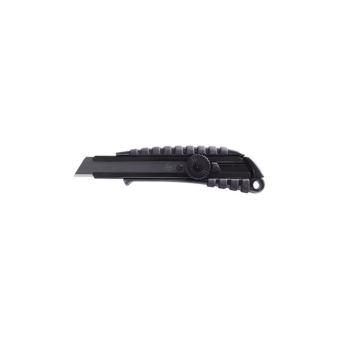 NT Cutter PMGL-EV02, boîtier en aluminium, 18 mm, noir