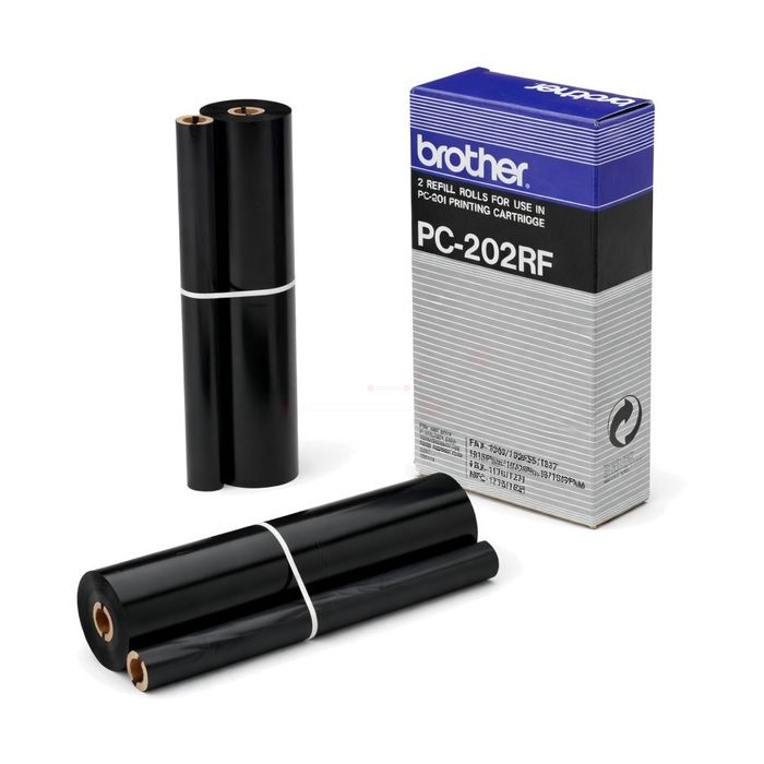 Rouleau transfert thermique d'origine Brother PC202RF - noir