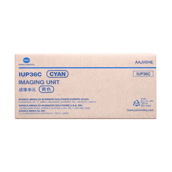 Photoconducteur d'origine Konica Minolta AAJV0HE / IUP-36 C - cyan