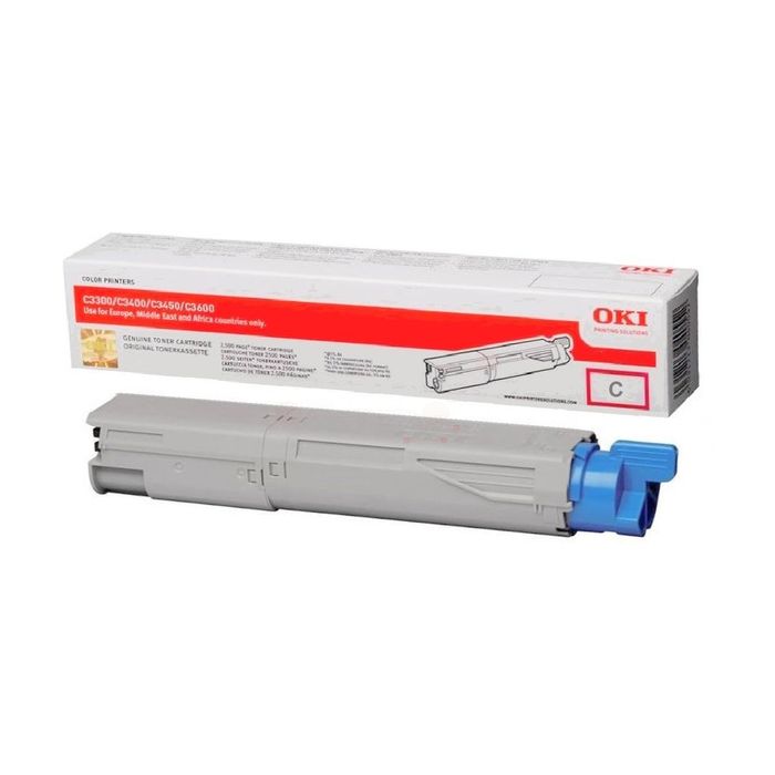 Cartouche Laser de Marque OKI 43459331 Cyan  Haute Capacité (2 500 pages)
