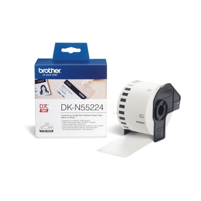 Étiquettes d'origines Brother DKN55224 - blanche