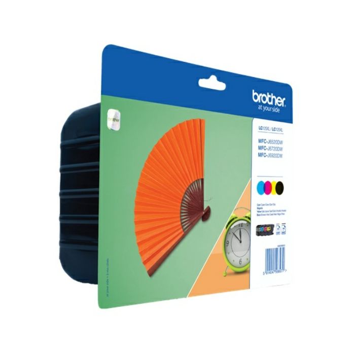 Cartouches d'origines Brother LC129XLVALBPDR - multipack 4 couleurs : noire, cyan, magenta, jaune