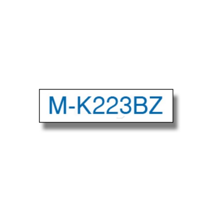 Ruban cassette d'origine Brother MK223BZ - bleu, blanc