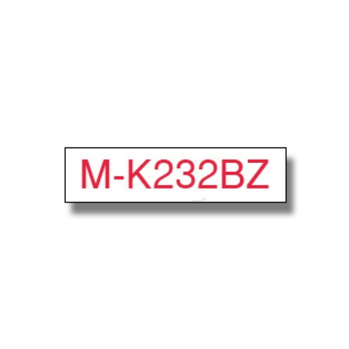 Ruban cassette d'origine Brother MK232BZ - rouge, blanc